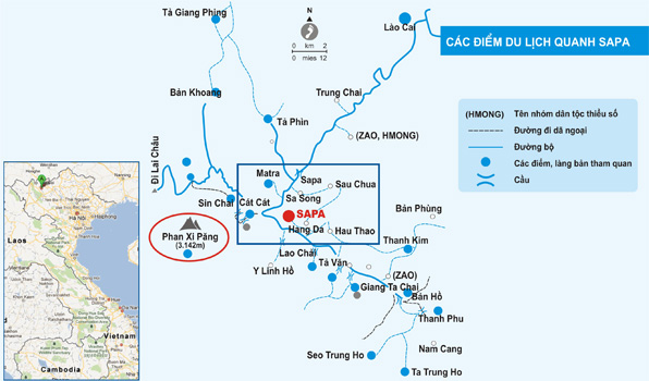 du lịch sapa bản đồ