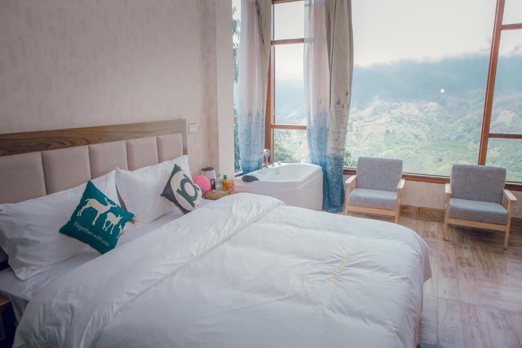 COMBO VÉ XE VÀ PHÒNG KHÁCH SẠN THE GRAND BLUE 3* SAPA